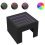 Mesita de noche con Infinity LED negro 40x40x30 cm de , Mesitas de noche - Ref: Foro24-3284071, Precio: 64,07 €, Descuento: %