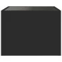 Mesita de noche con Infinity LED negro 40x40x30 cm de , Mesitas de noche - Ref: Foro24-3284071, Precio: 64,07 €, Descuento: %