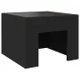 Mesita de noche con Infinity LED negro 40x40x30 cm de , Mesitas de noche - Ref: Foro24-3284071, Precio: 64,07 €, Descuento: %