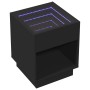 Nachttisch mit schwarzer LED-Beleuchtung Infinity 40x40x50 cm von , Nachttische - Ref: Foro24-3284078, Preis: 69,32 €, Rabatt: %