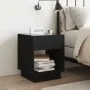 Mesita de noche con Infinity LED negra 40x40x50 cm de , Mesitas de noche - Ref: Foro24-3284078, Precio: 68,18 €, Descuento: %