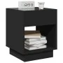 Mesita de noche con Infinity LED negra 40x40x50 cm de , Mesitas de noche - Ref: Foro24-3284078, Precio: 68,18 €, Descuento: %