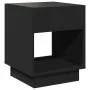 Mesita de noche con Infinity LED negra 40x40x50 cm de , Mesitas de noche - Ref: Foro24-3284078, Precio: 68,18 €, Descuento: %