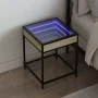 Nachttisch mit Infinity LED Eiche Sonoma 40x40x51 cm von , Nachttische - Ref: Foro24-3284092, Preis: 58,50 €, Rabatt: %