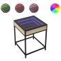 Mesita de noche con Infinity LED roble Sonoma 40x40x51 cm de , Mesitas de noche - Ref: Foro24-3284092, Precio: 59,25 €, Descu...