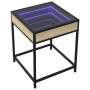 Mesita de noche con Infinity LED roble Sonoma 40x40x51 cm de , Mesitas de noche - Ref: Foro24-3284092, Precio: 59,25 €, Descu...