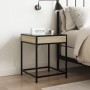 Mesita de noche con Infinity LED roble Sonoma 40x40x51 cm de , Mesitas de noche - Ref: Foro24-3284092, Precio: 59,25 €, Descu...