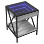 Mesa de centro con Infinity LED gris Sonoma 40x40x49 cm de , Mesitas de noche - Ref: Foro24-3284099, Precio: 68,24 €, Descuen...