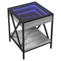 Mitteltisch mit Infinity LED in Grau Sonoma 40x40x49 cm von , Nachttische - Ref: Foro24-3284099, Preis: 67,18 €, Rabatt: %