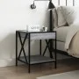 Mesa de centro con Infinity LED gris Sonoma 40x40x49 cm de , Mesitas de noche - Ref: Foro24-3284099, Precio: 67,18 €, Descuen...