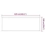 Toldo vertical gris antracita 100x420 cm tela oxford de vidaXL, Sombrillas - Ref: Foro24-148208, Precio: 20,57 €, Descuento: %