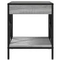 Mesa de centro con Infinity LED gris Sonoma 40x40x49 cm de , Mesitas de noche - Ref: Foro24-3284099, Precio: 67,18 €, Descuen...