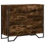 Cajonera de madera de ingeniería roble ahumado 91x35,5x74,5 cm de , Cajoneras - Ref: Foro24-3295304, Precio: 144,53 €, Descue...