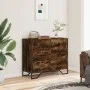Cajonera de madera de ingeniería roble ahumado 91x35,5x74,5 cm de , Cajoneras - Ref: Foro24-3295304, Precio: 144,53 €, Descue...