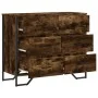 Cajonera de madera de ingeniería roble ahumado 91x35,5x74,5 cm de , Cajoneras - Ref: Foro24-3295304, Precio: 144,53 €, Descue...
