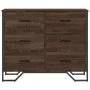 Engineered wood brown oak chest of drawers 91x35.5x74.5 cm by , Drawers - Ref: Foro24-3295306, Price: 123,66 €, Discount: %