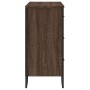 Schubladenkommode aus braunem Eichenfurnierholz 91x35,5x74,5 cm von , Schubladen - Ref: Foro24-3295306, Preis: 128,65 €, Raba...