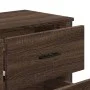 Engineered wood brown oak chest of drawers 91x35.5x74.5 cm by , Drawers - Ref: Foro24-3295306, Price: 123,66 €, Discount: %