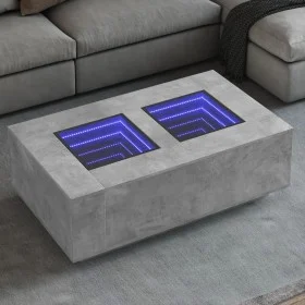 Mesa de centro con Infinity LED gris hormigón 116x69x40 cm by , Coffee table - Ref: Foro24-3284059, Price: 209,97 €, Discount: %