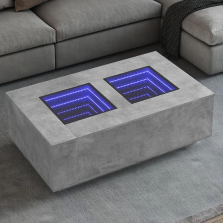 Mesa de centro con Infinity LED gris hormigón 116x69x40 cm von , Couchtisch - Ref: Foro24-3284059, Preis: 217,15 €, Rabatt: %