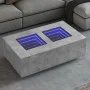 Mesa de centro con Infinity LED gris hormigón 116x69x40 cm by , Coffee table - Ref: Foro24-3284059, Price: 209,97 €, Discount: %