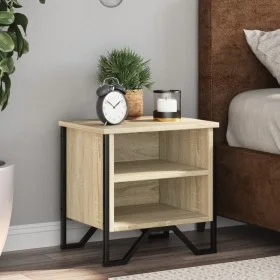Mesita de noche madera contrachapada color roble 40x30x40 cm by , Nightstands - Ref: Foro24-848496, Price: 30,69 €, Discount: %