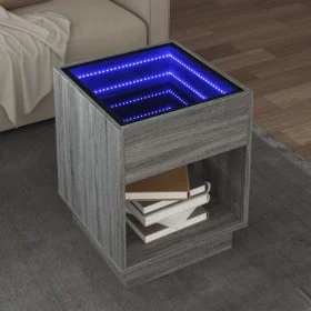 Mesa de centro con Infinity LED gris Sonoma 40x40x50 cm von , Couchtisch - Ref: Foro24-847649, Preis: 71,62 €, Rabatt: %