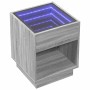Mesa de centro con Infinity LED gris Sonoma 40x40x50 cm by , Coffee table - Ref: Foro24-847649, Price: 72,72 €, Discount: %