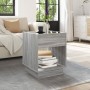 Mesa de centro con Infinity LED gris Sonoma 40x40x50 cm by , Coffee table - Ref: Foro24-847649, Price: 72,72 €, Discount: %