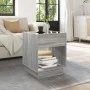 Mesa de centro con Infinity LED gris Sonoma 40x40x50 cm by , Coffee table - Ref: Foro24-847649, Price: 71,62 €, Discount: %