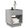 Mesa de centro con Infinity LED gris Sonoma 40x40x50 cm by , Coffee table - Ref: Foro24-847649, Price: 71,62 €, Discount: %