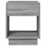 Mesa de centro con Infinity LED gris Sonoma 40x40x50 cm by , Coffee table - Ref: Foro24-847649, Price: 72,72 €, Discount: %