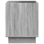 Mesa de centro con Infinity LED gris Sonoma 40x40x50 cm by , Coffee table - Ref: Foro24-847649, Price: 71,62 €, Discount: %