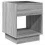 Mesa de centro con Infinity LED gris Sonoma 40x40x50 cm by , Coffee table - Ref: Foro24-847649, Price: 72,72 €, Discount: %