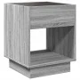 Mesa de centro con Infinity LED gris Sonoma 40x40x50 cm by , Coffee table - Ref: Foro24-847649, Price: 71,62 €, Discount: %