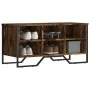 Zapatero de madera de ingeniería roble ahumado 90x38x45,5 cm von , Schuhregale und Schuhorganisatoren - Ref: Foro24-848641, P...