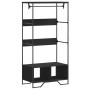 Armario de madera de ingeniería negra 90x50x180 cm by , Dresser Organizers and Bar Hangers - Ref: Foro24-848669, Price: 92,72...