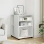 Mesa auxiliar con ruedas madera ingeniería blanco 55x60x78 cm by , Filing cabinets - Ref: Foro24-853155, Price: 87,59 €, Disc...