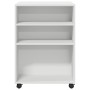 Mesa auxiliar con ruedas madera ingeniería blanco 55x60x78 cm by , Filing cabinets - Ref: Foro24-853155, Price: 88,87 €, Disc...