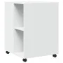 Mesa auxiliar con ruedas madera ingeniería blanco 55x60x78 cm by , Filing cabinets - Ref: Foro24-853155, Price: 87,59 €, Disc...