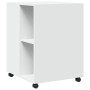 Mesa auxiliar con ruedas madera ingeniería blanco 55x60x78 cm by , Filing cabinets - Ref: Foro24-853155, Price: 88,87 €, Disc...
