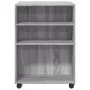 Beistelltisch mit Rädern aus grauem Sonoma-Holz 55x60x78 cm. von , Aktenschränke - Ref: Foro24-853160, Preis: 77,14 €, Rabatt: %