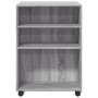 Beistelltisch mit Rädern aus grauem Sonoma-Holz 55x60x78 cm. von , Aktenschränke - Ref: Foro24-853160, Preis: 78,17 €, Rabatt: %