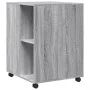 Beistelltisch mit Rädern aus grauem Sonoma-Holz 55x60x78 cm. von , Aktenschränke - Ref: Foro24-853160, Preis: 77,14 €, Rabatt: %