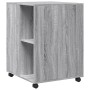 Beistelltisch mit Rädern aus grauem Sonoma-Holz 55x60x78 cm. von , Aktenschränke - Ref: Foro24-853160, Preis: 78,17 €, Rabatt: %