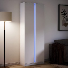 Sideboard mit LED-Beleuchtung aus weißem Ingenieurholz 74x32,5x200 cm von , Sideboards - Ref: Foro24-3307891, Preis: 164,84 €...