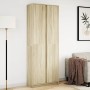 Aparador con LED madera ingeniería roble Sonoma 74x32,5x200 cm by , Sideboards - Ref: Foro24-3307893, Price: 146,49 €, Discou...
