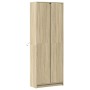 Aparador con LED madera ingeniería roble Sonoma 74x32,5x200 cm by , Sideboards - Ref: Foro24-3307893, Price: 146,49 €, Discou...