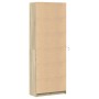 Aparador con LED madera ingeniería roble Sonoma 74x32,5x200 cm by , Sideboards - Ref: Foro24-3307893, Price: 146,49 €, Discou...