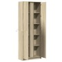 Aparador con LED madera ingeniería roble Sonoma 74x32,5x200 cm by , Sideboards - Ref: Foro24-3307893, Price: 146,49 €, Discou...